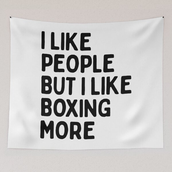 Item preview, I like people BUT I like boxing more designed and sold by TheGreenGoat.
