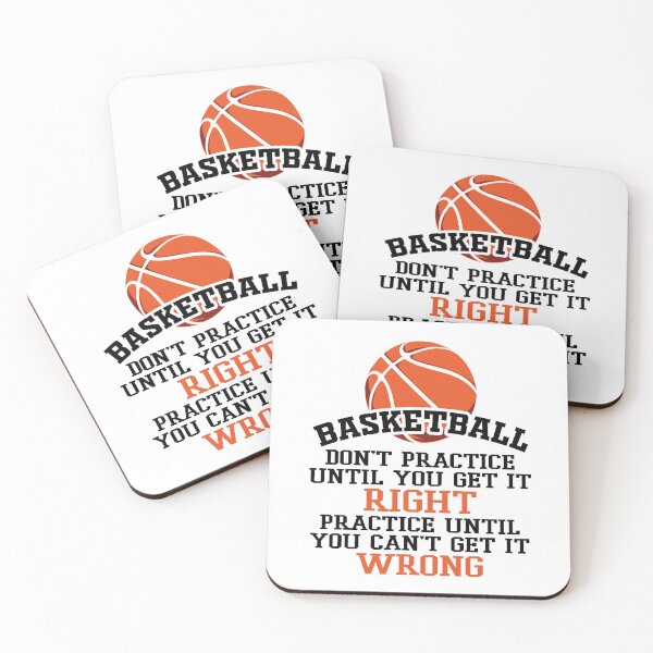 Item preview, Basketball Dont Practice Until You Get it Right Practice Until you Cant Get it Wrong Basket Ball Player Classic Gift Premium Apparel Funny Holiday Xmas designed and sold by DesignByHeartUK.
