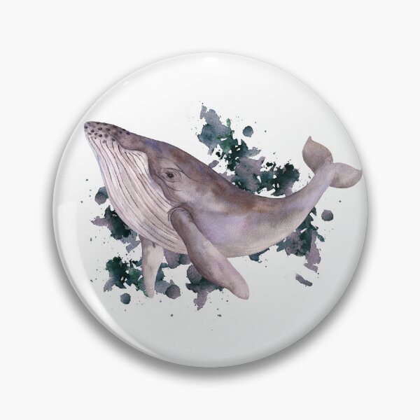 Item preview, Watercolor Ocean Whale  designed and sold by ColoursOfWind.