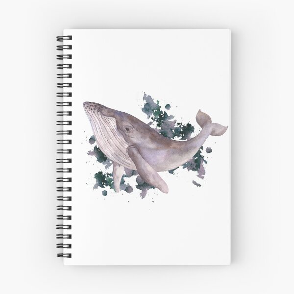 Aperçu de l'œuvre Aquarelle Océan Baleine créée et vendue par ColoursOfWind.