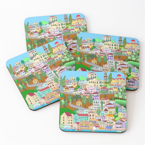 Item preview, Symi Greece Greek Vacation Islands Art designed and sold by emmafifield.