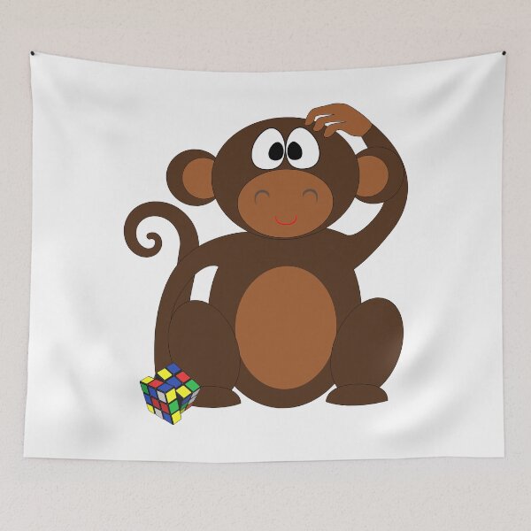 Item preview, MONKEY STUMPED BY RUBIKS CUBE designed and sold by DomGDesign.
