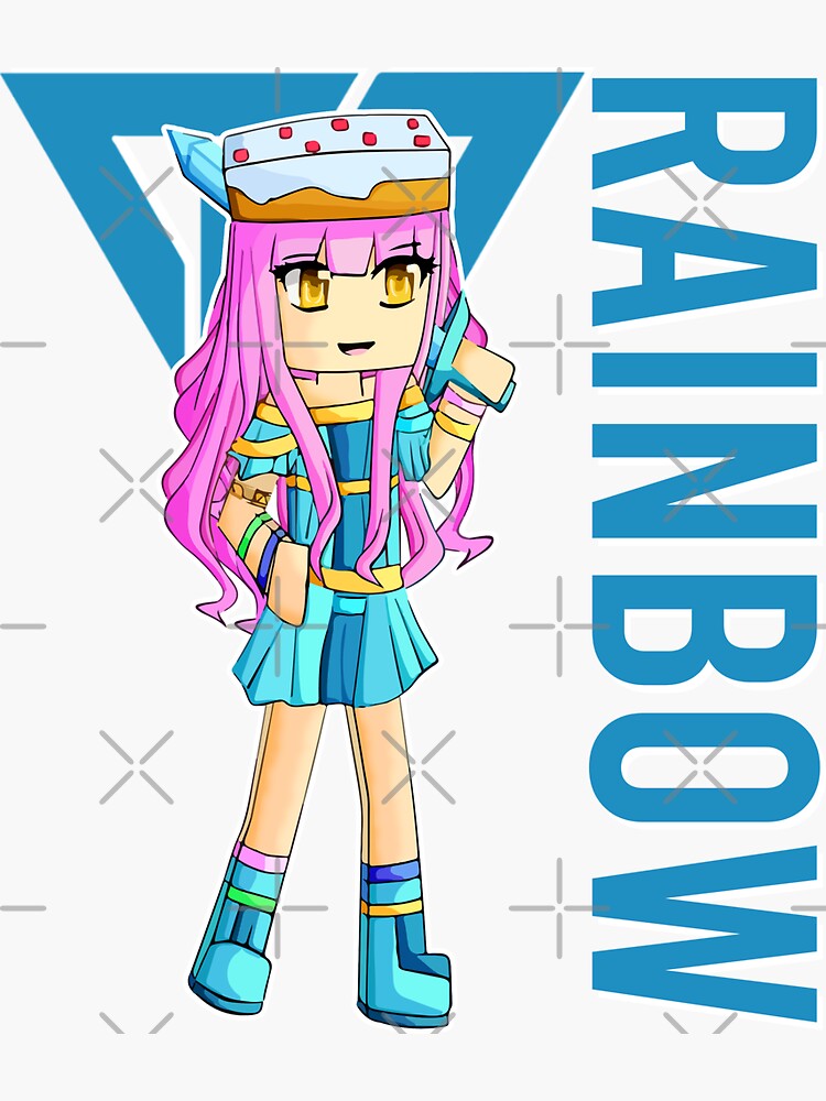 "Rainbow Gamer Itsfunneh Funneh Krew Gamer Fan Art 2022" Sticker For ...