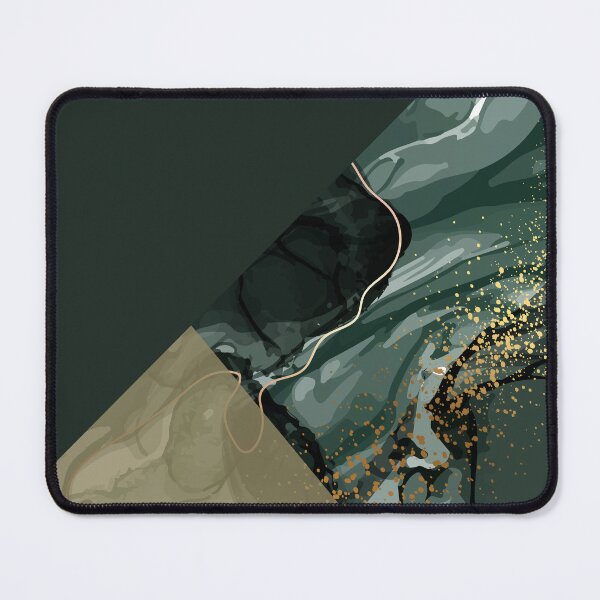 Item preview, dark green and gold luxury marble pattern designed and sold by Beeroclock.