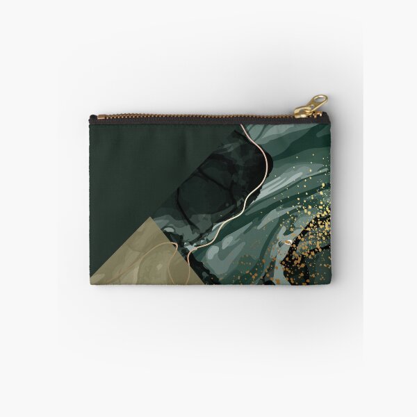 Item preview, dark green and gold luxury marble pattern designed and sold by Beeroclock.