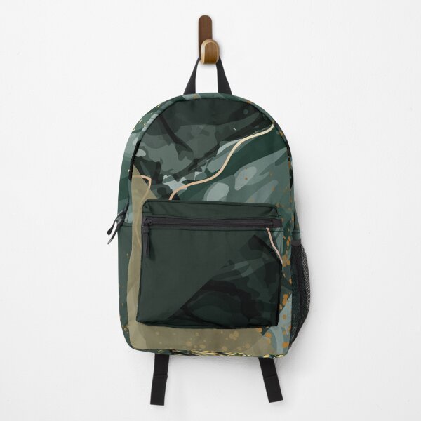 Item preview, dark green and gold luxury marble pattern designed and sold by Beeroclock.