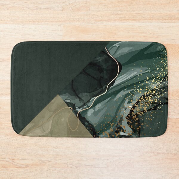 Item preview, dark green and gold luxury marble pattern designed and sold by Beeroclock.