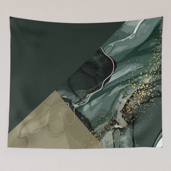 Item preview, dark green and gold luxury marble pattern designed and sold by Beeroclock.