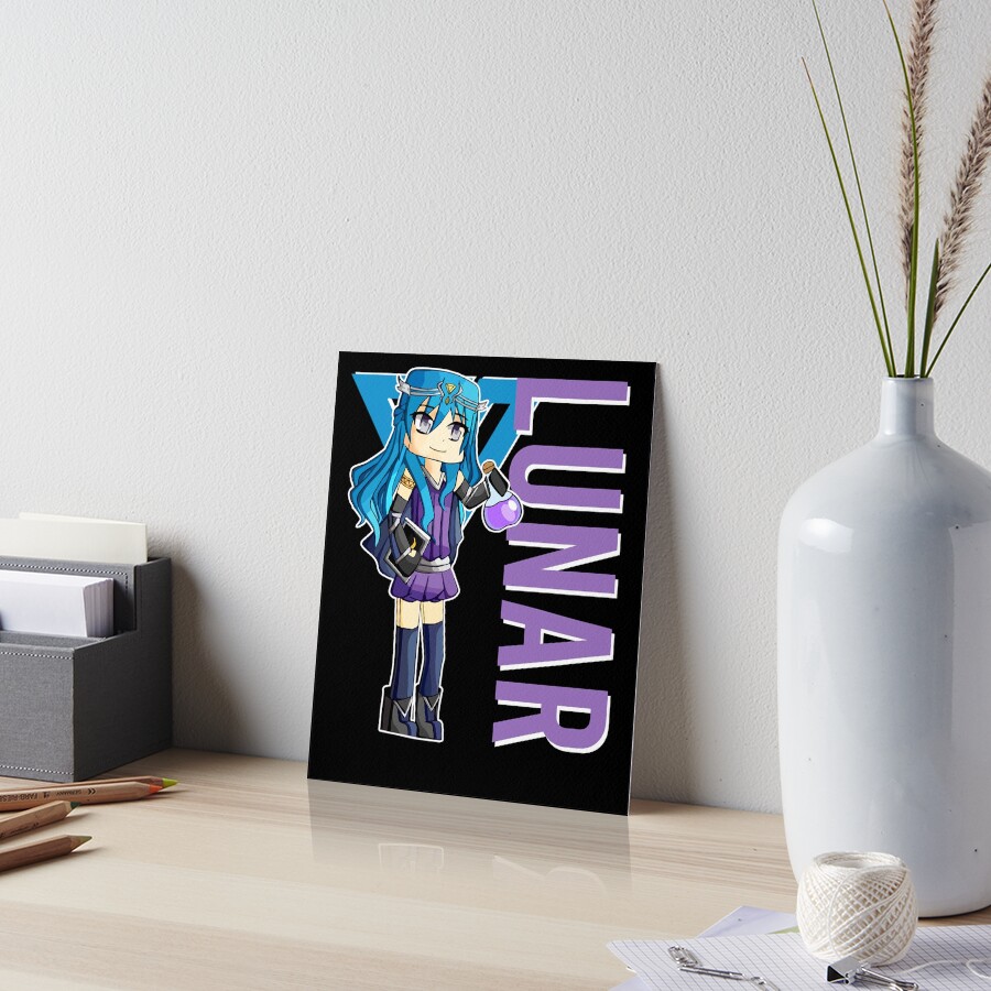 "Lunar Itsfunneh Funneh Krew gamer fan art 2022" Art Board Print by