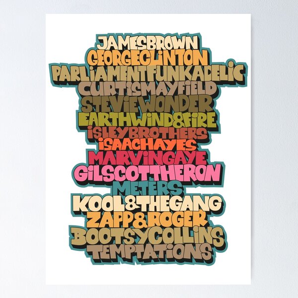 Item preview, Funk Legends. Funky style typography. One nation under a groove. designed and sold by Boogosh.