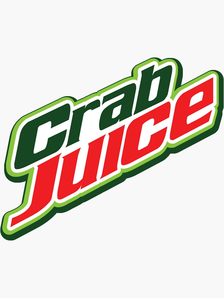 "Crab Juice E" Sticker for Sale by hieberala Redbubble