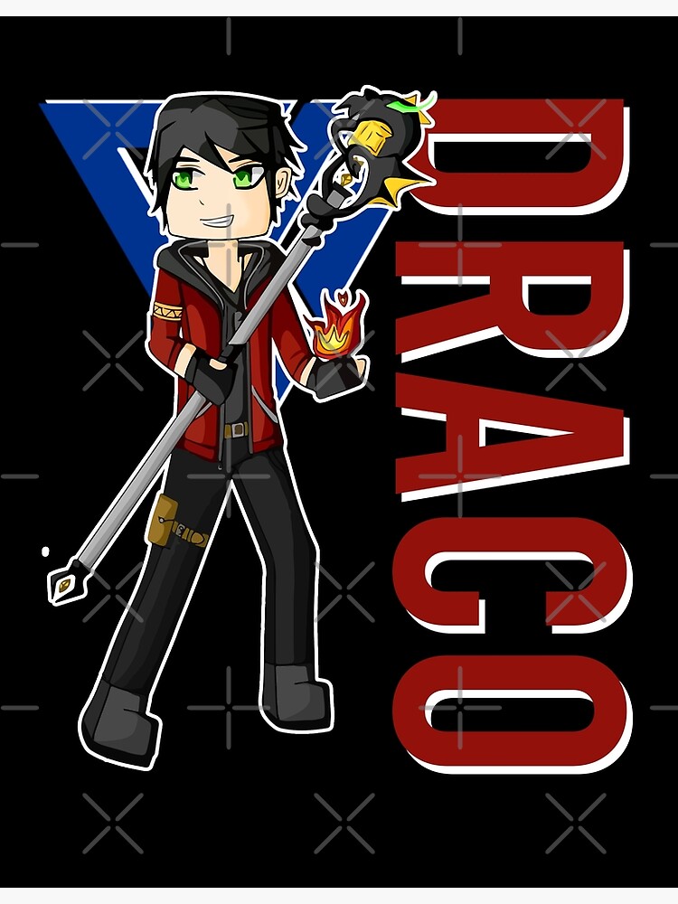 " Draco Itsfunneh Funneh Krew Dog gamer fan art 2022" Art Print for Sale by Infdesigner Redbubble