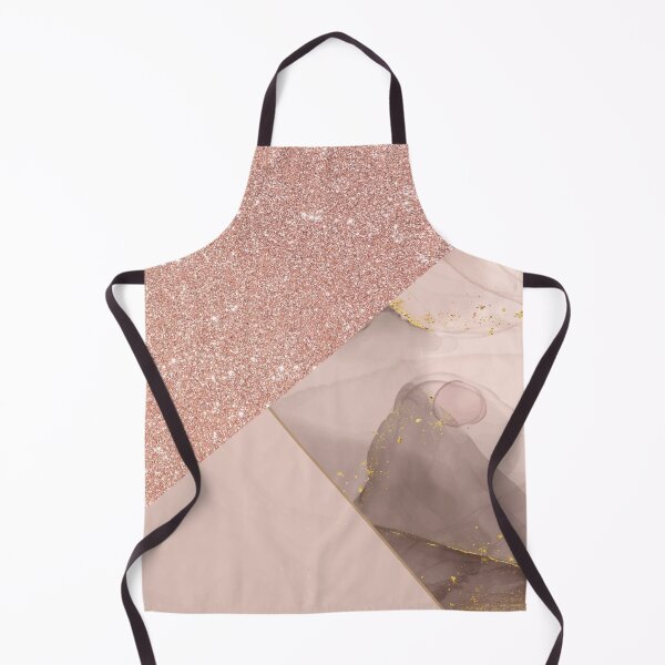 Item preview, rose gold glitter and brown luxury marble pattern designed and sold by Beeroclock.