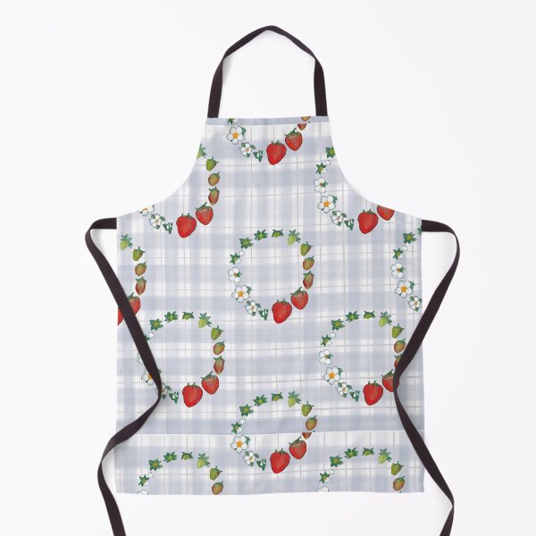 Artikelvorschau, Illustration von Strawberry Stages Circular Grey Gingham entworfen und verkauft von NinaModray.