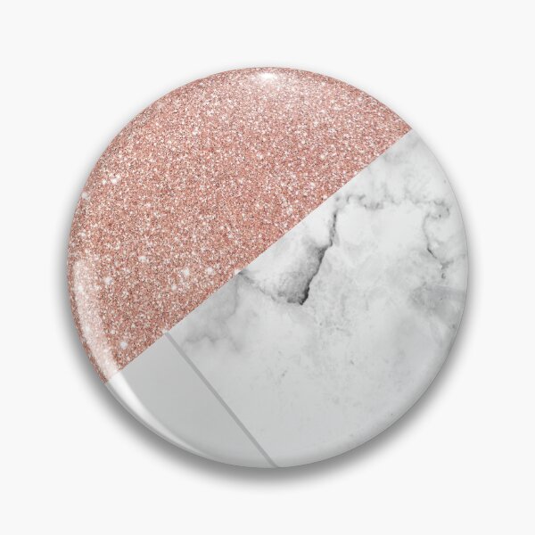 Item preview, rose gold glitter and white luxury marble pattern designed and sold by Beeroclock.