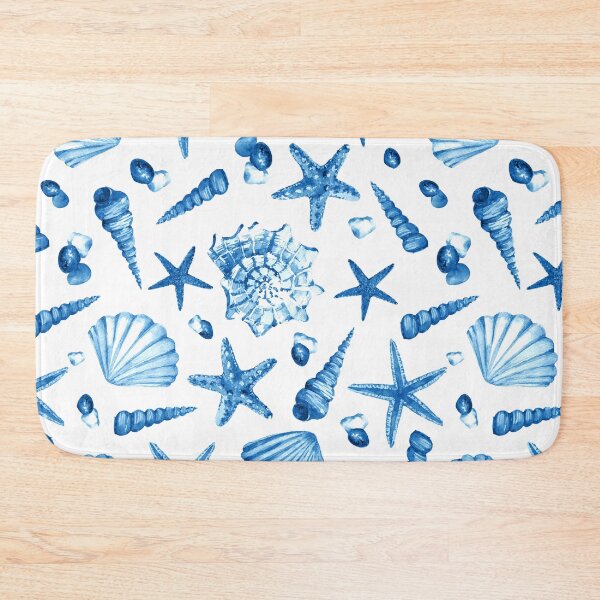 Item preview, Watercolor Seamless Pattern With Seashells, Starfish And Stones. designed and sold by anes18.
