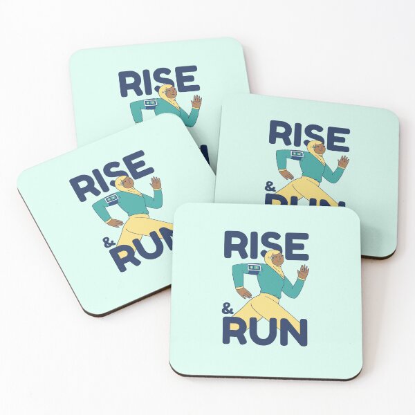 Item preview, Muslim Woman Running with Hijab designed and sold by BeautyofColor.