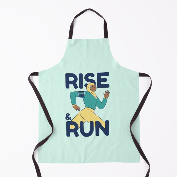 Item preview, Muslim Woman Running with Hijab designed and sold by BeautyofColor.