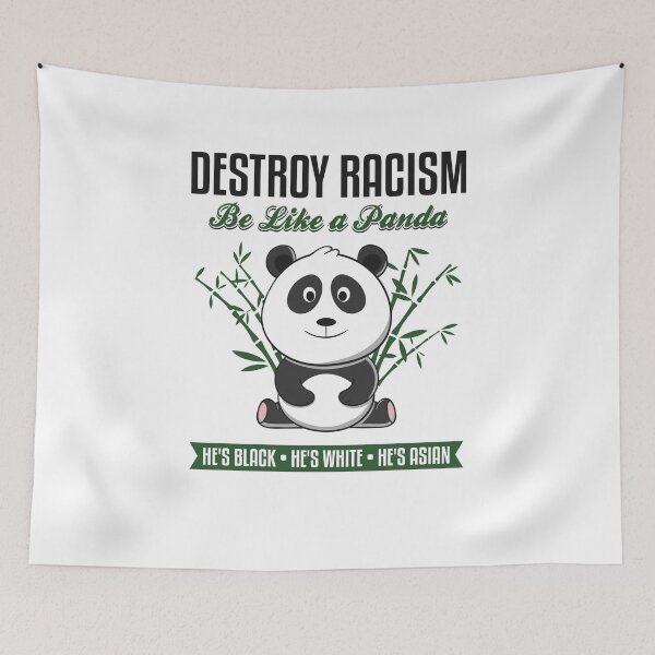 Item preview, Destroy Racism Be Like A Panda - Anti Racism Quote designed and sold by yeoys.