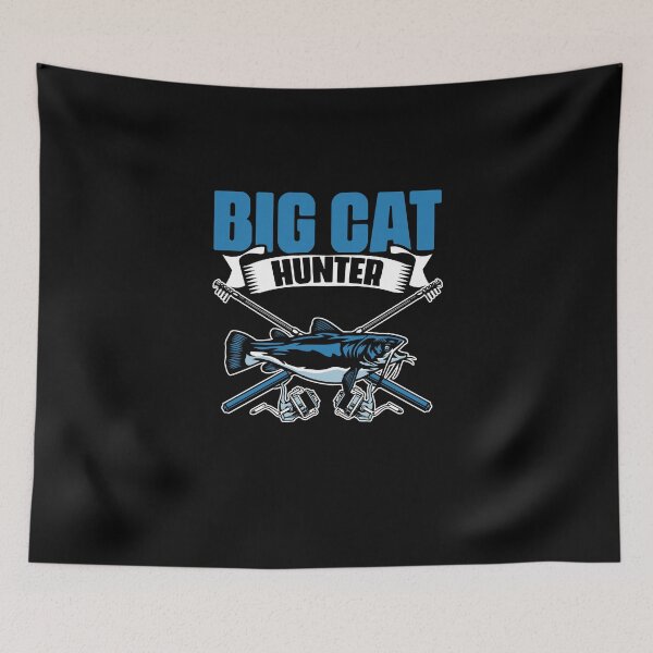 Item preview, Big Cat Hunt Funny Catfish Fishing For A Catfisher Fisherman designed and sold by Nessshirts.