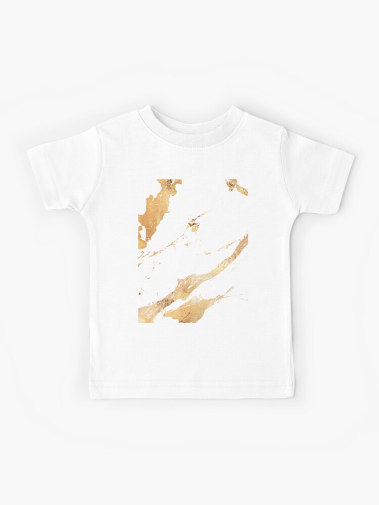 White golden marble effect Designonpoint | Kids T-Shirt