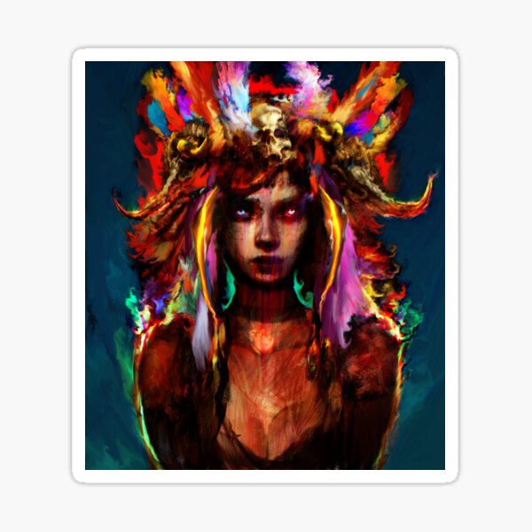native girl Sticker