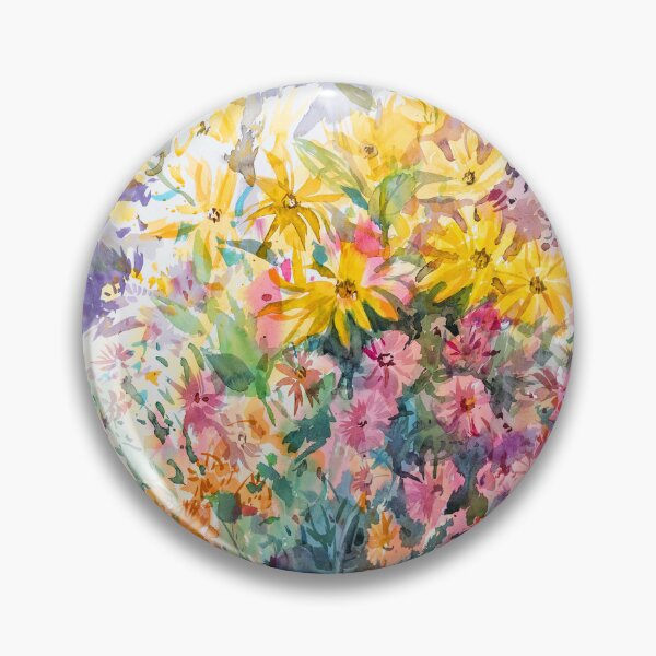 Item preview, Crisantemos. Flores de otoño. Pintura de acuarela designed and sold by Sveta Mikhalevich.