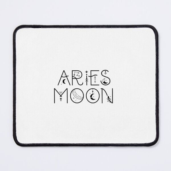 Item preview, Aries moon sign celestial typography designed and sold by The Quantum Cutie.