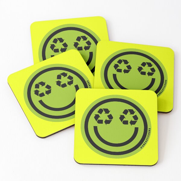 Item preview, Smile - Recycling designed and sold by AreaStickers.