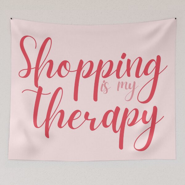 Item preview, Shopping is my Therapy [pink] designed and sold by atomicpotion.