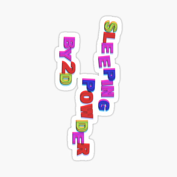 sleeping powder Sticker