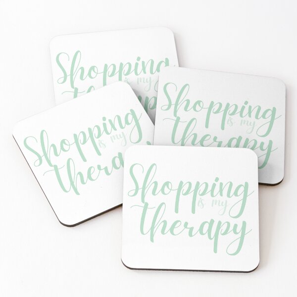 Item preview, Shopping is my Therapy [turquoise] designed and sold by atomicpotion.