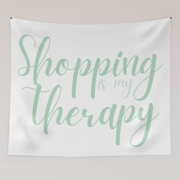 Item preview, Shopping is my Therapy [turquoise] designed and sold by atomicpotion.