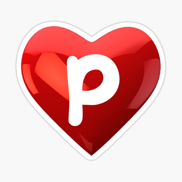 Heart P Stickers for Sale | Redbubble
