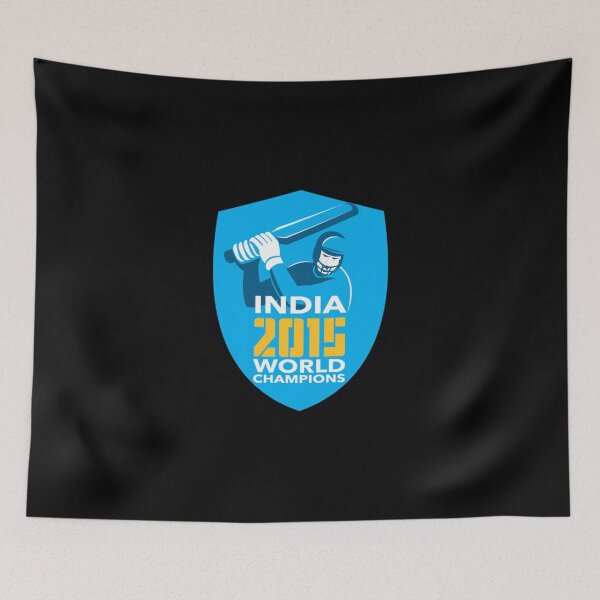 Item preview, India Cricket 2015 World Champions Shield Essential T-Shirt designed and sold by gloria1os.