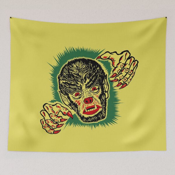 Item preview, Vintage wolfman/werewolf halloween art designed and sold by HereticTees.