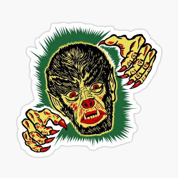 Item preview, Vintage wolfman/werewolf halloween art designed and sold by HereticTees.