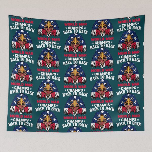 Item preview, back to back world war champs,proud american,usa independence day,patriotic,july fourth,Funny Fourth designed and sold by RoseWilderCo.