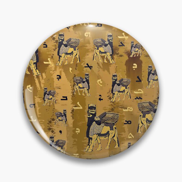 Item preview, Assyrian Lamassu and Alphabet designed and sold by doniainart.