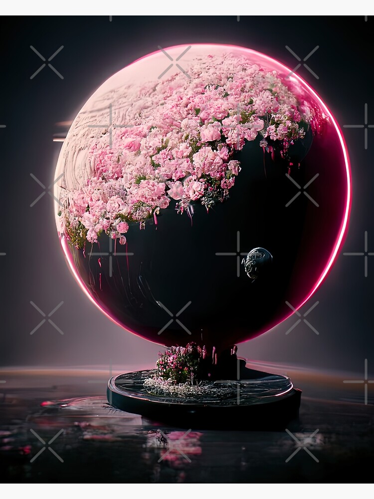 Cosmic Flower Alien Sci-Fi Space Planet by AVisionInPink