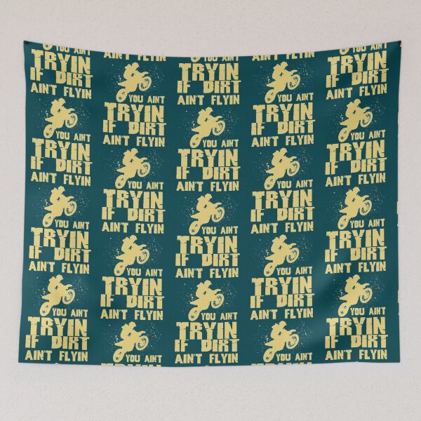 Item preview, Dirt Bike I Motocross Dirt Ain_t Flyin   designed and sold by RoseWilderCo.