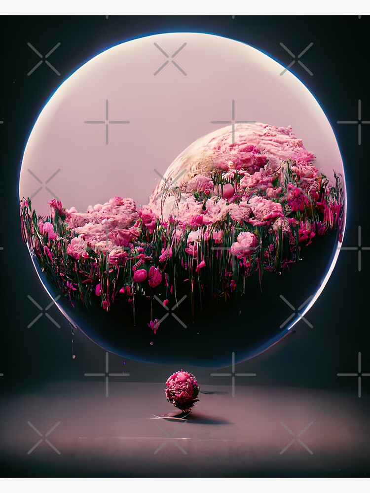 Cosmic Flower Alien Sci-Fi Space Planet by AVisionInPink