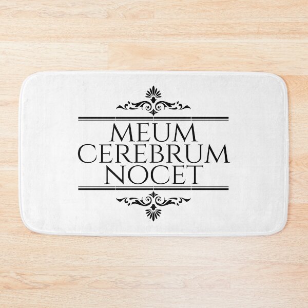 Item preview, Meum Cerebrum Nocet - My Brain Hurts - Latin Phrases - Stacked Black designed and sold by ElementJourney.