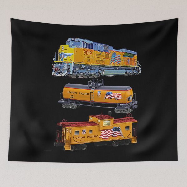 Item preview, Freight Train Engine Tanker Caboose designed and sold by murkybustle9.