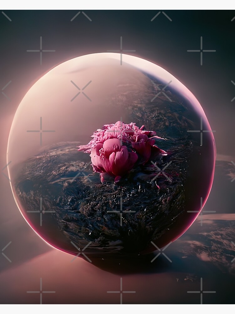 Cosmic Flower Alien Sci-Fi Space Planet by AVisionInPink