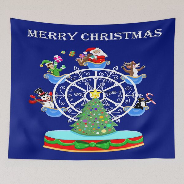 Item preview, Merry Christmas Carnival Ferris Wheel  designed and sold by Deborah Camp.