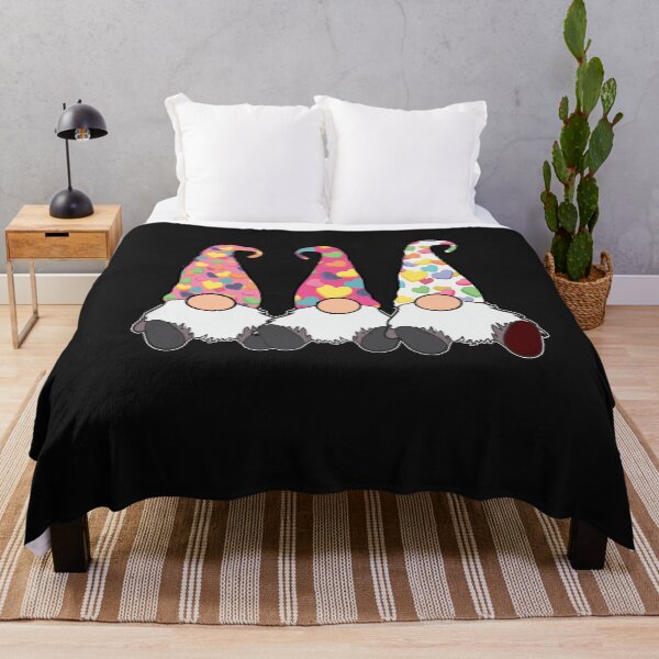 Item preview, Valentines Pink Gnomes Red Pink Hats Hearts, Swedish Tomte Cute Elves designed and sold by funnytshirtemp.