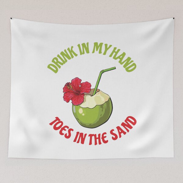 Item preview, Drink In My Hand Toes In The Sand designed and sold by MooonTees.