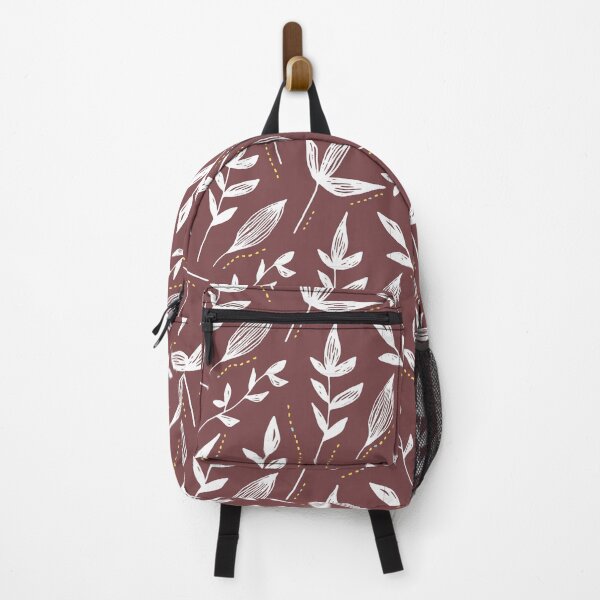 Item preview, white leaves pattern designed and sold by Rozita Rozy.
