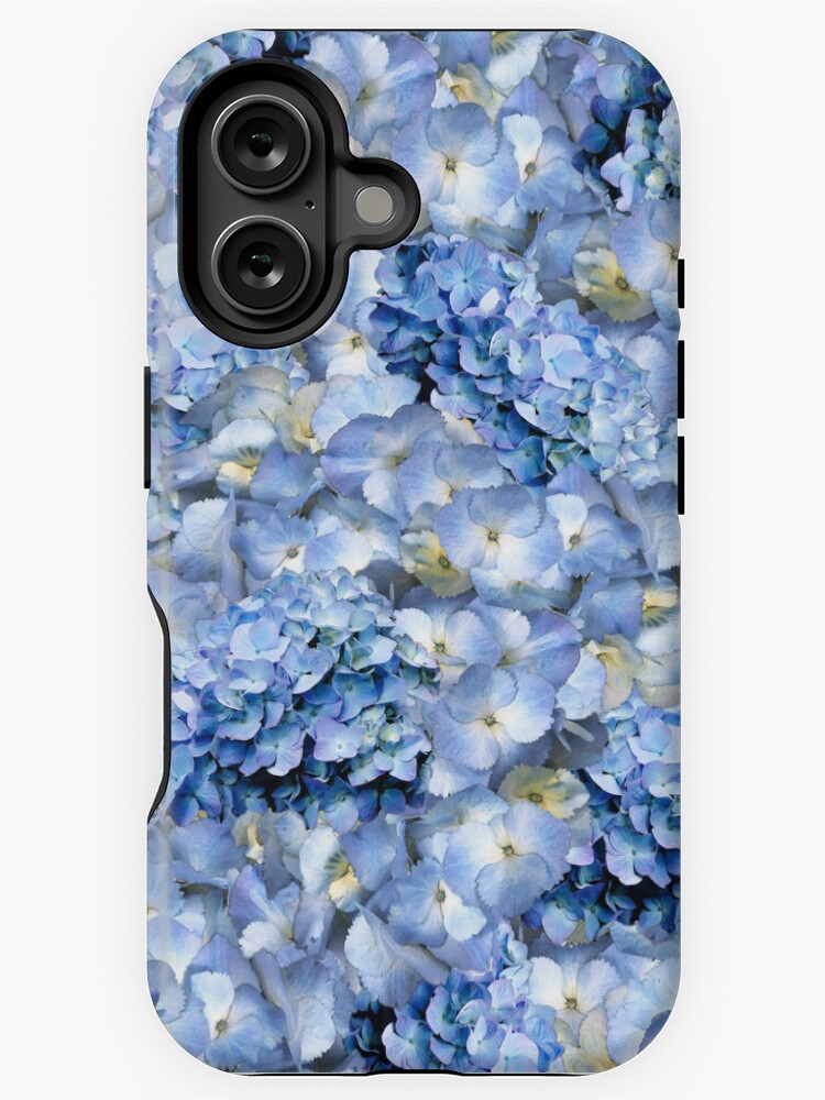 Thumbnail 1 of 4, iPhone Case, Blue hydrangea - floral art designed and sold by MarionsArt.